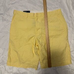 Polo by Ralph Lauren Yellow Flat Front Shorts